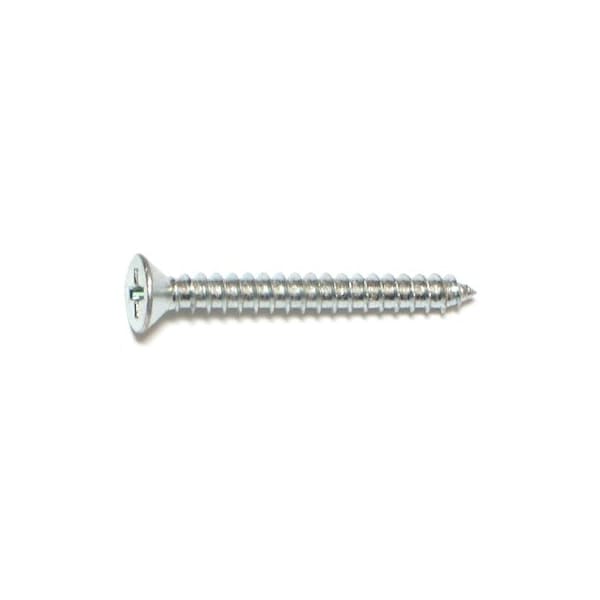 Midwest Fastener Sheet Metal Screw, #6 x 1-1/4 in, Zinc Plated Steel Flat Head Phillips Drive, 100 PK 03006 - main